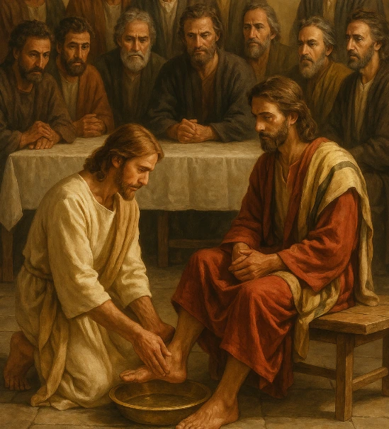 yesus membasuh kaki para murid